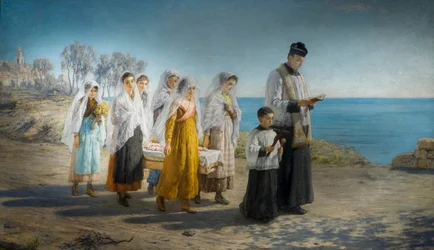 The Funeral of a Little Girl on the Riviera