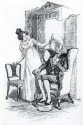 Emma and Mr. Knightley (illustration)