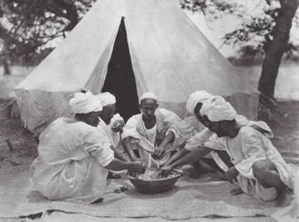 Africa: Arab Sailors at a Meal