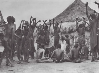Dinka cow-dance