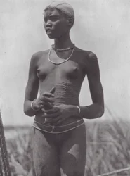 Africa: Nuer girl with ornamental scars