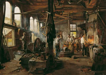 Interior of a Hammer Mill