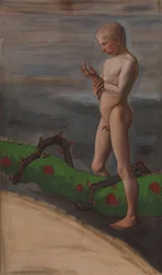 Boy Carrying the Garland of Life