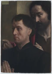 Portrait of a Man at Prayer with Saint John the Baptist