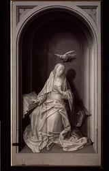 The Virgin of the Annunciation, from the Portinari Triptych (c.1479)