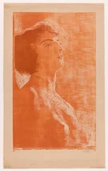 Portrait of a Woman with Bare Upper Body