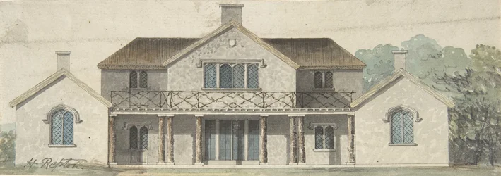 Design for a Cottage Ornée in the Tudoresque Style