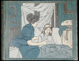 A Mother Tending Her Sick Daughter
