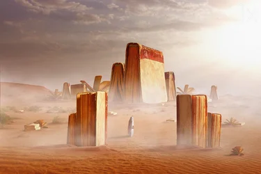 Surreal Book Desert