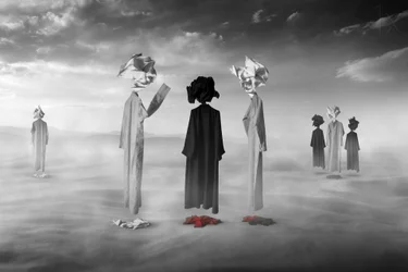 Surreal Desert Figures