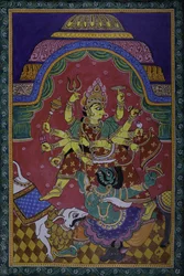 Durga Slaying Demon