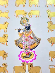 Krishna Among Golden Cows