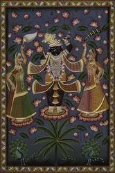 Lord Krishna with Devotees