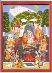 Shiva Parvati Divine Gathering