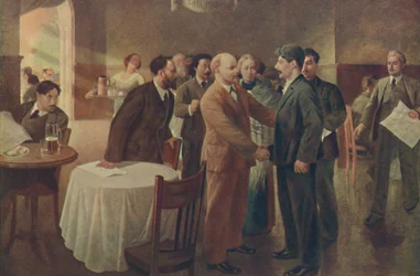 First Meeting of Lenin and Stalin, Tammerfors Finland, December 1905