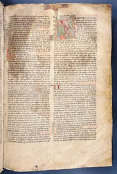 The beginning of The Tale of Halfdan the Black, from Flateyjarbok (The Book of Flatey), late 14th century