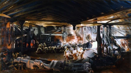 Forging a bent tree in the Indres factory