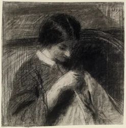 Woman Sewing