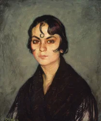 (Woman with Curl on Forehead)