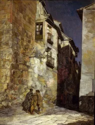 Segovia at Night – Around 1930 – Oil on Canvas – 94x74 cm