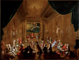Reunion in Vienna of the Masonic Lodge of the Crown Esperance in 1790