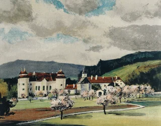 Weinzierl Castle near Wieselburg, c.1909