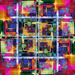 Vibrant City Mosaic