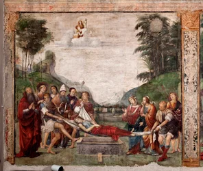 The funeral of St. Cecile