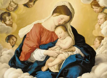 The Madonna and Child in Glory with Cherubs