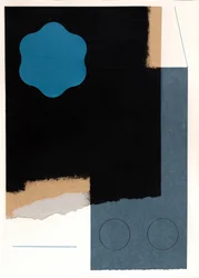 Blue Geometric Abstract