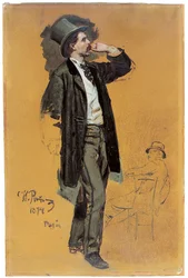 A Study for "A Parisian Cafe"