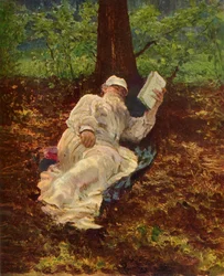 Leo Nikolayevich Tolstoy takes a Rest in the Woods