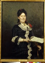 Portrait of the Opera Singer Alexandra Molas (1845-1929)