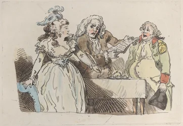 A Young Woman Heiress Prepares to Sign a Document, 1780-1800