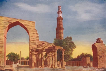 Qutub Minar with Iron Pillar