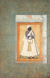 A Black Man Leans on a Long Staff, c.1682