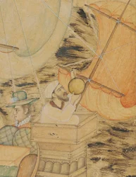 A Caravel Attacked by a Sea Monster, Mughal India, c.1590