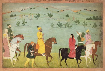 A Jasrota prince on a riding expedition