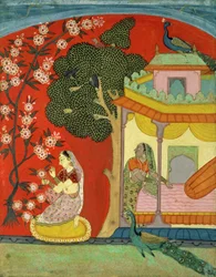 A Lady Plucking Blossoms, Southern Rajasthan or Deccan, c.1675