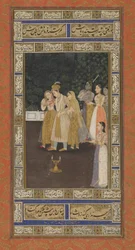 A Prince with Harem Attendants