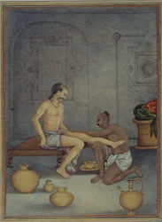 A Man with his Ghulam Servant, from 