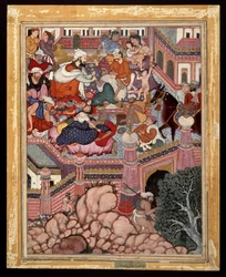 Amr, Disguised as Mazmahil the Surgeon, Practices Quackery on the Sorcerers of Antali, ca. 1570