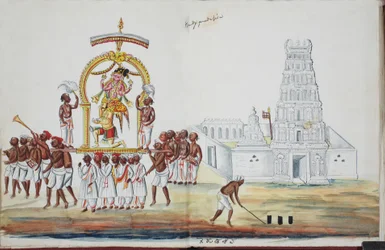 Ceremony with Saraswati Being Carried