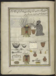Confectioner Making Sugar-Candy, 86 Drawings Bound into a Volume Depicting Trades and Occupations in Kashmir