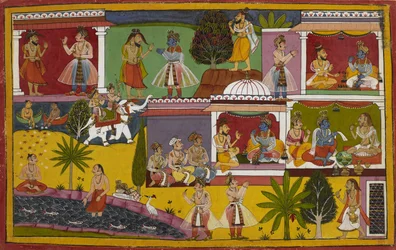 Durvasa and Death Visit Rama, Then Lakshmana Meditates by the Sarayu and is Taken to Heaven by Indra