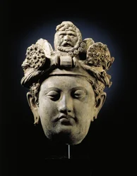 Head of a Bodhisattva from Gandhara