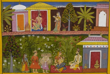 Kaikasi interrupts Vishravas’s sacrifice; he foretells their demon offspring