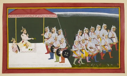 King Sagara Orders His Sons to Find the Sacrificial Horse