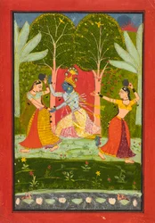 Krishna Exacts a Toll from the Gopis, c.1660