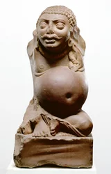 Kubera, Hindu God of Wealth, Ramnagar culture, from Ahichatra, Uttar Pradesh, 200 AD